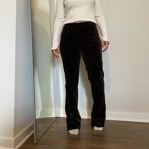Ralph Lauren velvet boot leg pants